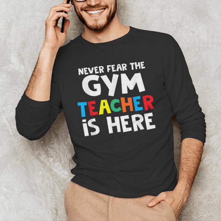 Gym Teacher Back To School Teacher Shirts For Men Women Girls Kids Men's Long Sleeve T-Shirt, novelty gifts, funny gifts Gym Teacher Back To School Teacher Shirts For Men Women Girls Kids Men's Long Sleeve T-Shirt, novelty gifts, funny gifts