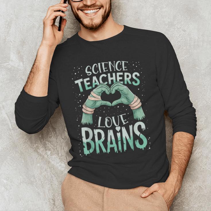 Halloween Teacher Tshirts Science Teachers Love Brains Men's Long Sleeve T-Shirt, novelty gifts, funny gifts Halloween Teacher Tshirts Science Teachers Love Brains Men's Long Sleeve T-Shirt, novelty gifts, funny gifts
