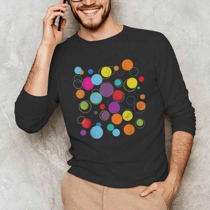 Happy Dot Day Colorful Polka Dot Art Teacher Student Kids Men's Long Sleeve T-Shirt, novelty gifts, funny gifts