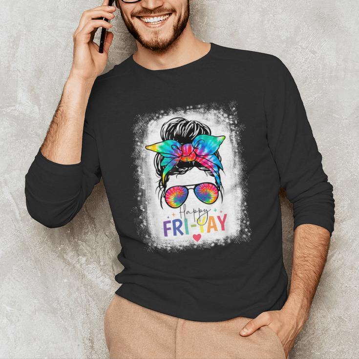 Happy Fri-Yay Friday Teacher Life Happy Friday Men's Long Sleeve T-Shirt, novelty gifts, funny gifts