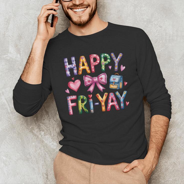 Happy Fri-Yay Teacher Fry Yay Friday Weekend Cute Fri-Yay Men's Long Sleeve T-Shirt, novelty gifts, funny gifts Happy Fri-Yay Teacher Fry Yay Friday Weekend Cute Fri-Yay Men's Long Sleeve T-Shirt, novelty gifts, funny gifts