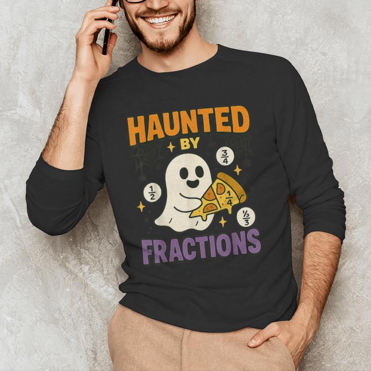 Haunted By Fractions Math Halloween Teacher Men's Long Sleeve T-Shirt, novelty gifts, funny gifts Haunted By Fractions Math Halloween Teacher Men's Long Sleeve T-Shirt, novelty gifts, funny gifts