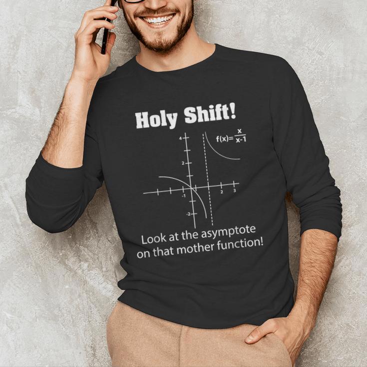 Holy Shift Look At The Asymptote Math Teacher Science Men's Long Sleeve T-Shirt, novelty gifts, funny gifts Holy Shift Look At The Asymptote Math Teacher Science Men's Long Sleeve T-Shirt, novelty gifts, funny gifts
