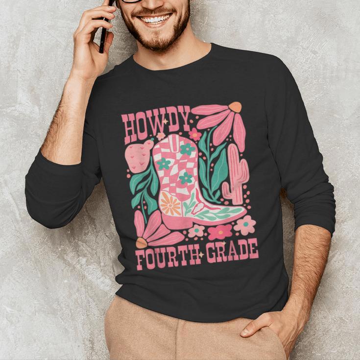 Howdy Fourth Grade Western 4th Grade Teacher Cowboy Cowgirl Men's Long Sleeve T-Shirt, novelty gifts, funny gifts Howdy Fourth Grade Western 4th Grade Teacher Cowboy Cowgirl Men's Long Sleeve T-Shirt, novelty gifts, funny gifts