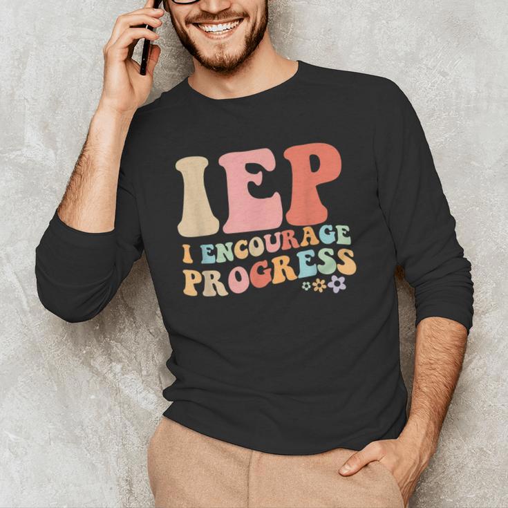 IEP I Encourage Progress Special Education Teacher Graphics Men's Long Sleeve T-Shirt, novelty gifts, funny gifts IEP I Encourage Progress Special Education Teacher Graphics Men's Long Sleeve T-Shirt, novelty gifts, funny gifts
