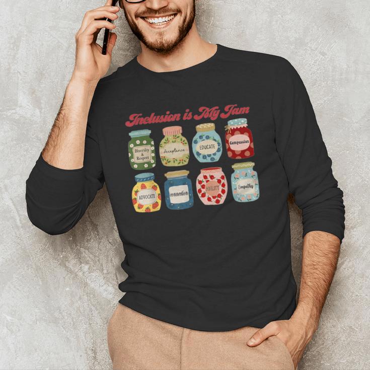 Inclusion Is My Jam Special Education Teacher Autism Men's Long Sleeve T-Shirt, novelty gifts, funny gifts Inclusion Is My Jam Special Education Teacher Autism Men's Long Sleeve T-Shirt, novelty gifts, funny gifts