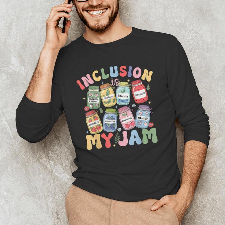 Inclusion Is My Jam SPED Teacher Special Education Life Men's Long Sleeve T-Shirt, novelty gifts, funny gifts Inclusion Is My Jam SPED Teacher Special Education Life Men's Long Sleeve T-Shirt, novelty gifts, funny gifts