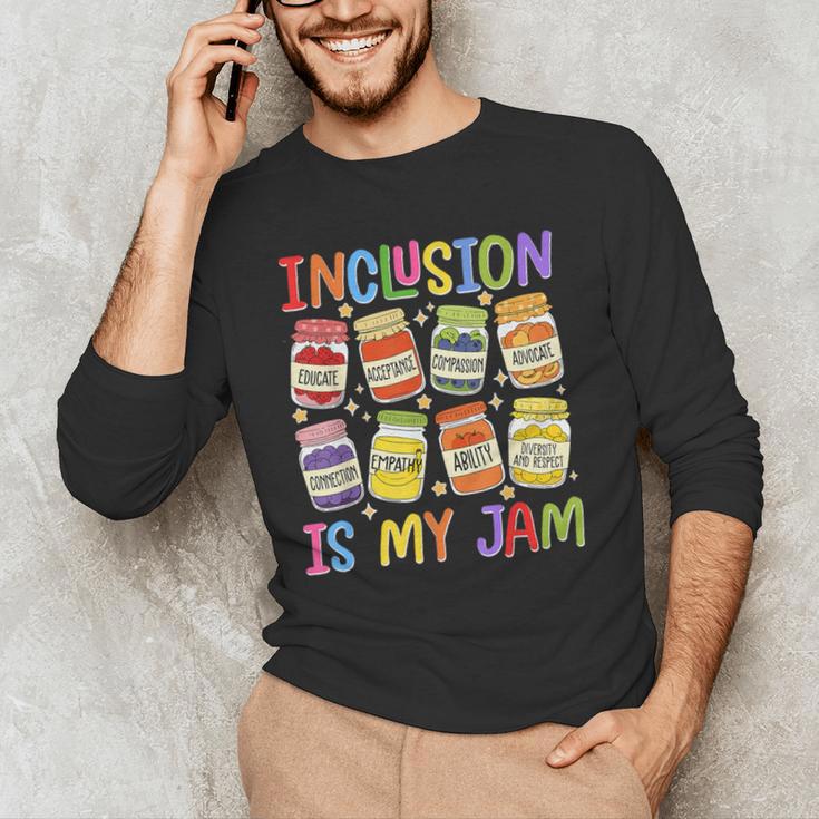 Inclusion Is My Jam SPED Teacher Special Education Teacher Men's Long Sleeve T-Shirt, novelty gifts, funny gifts Inclusion Is My Jam SPED Teacher Special Education Teacher Men's Long Sleeve T-Shirt, novelty gifts, funny gifts