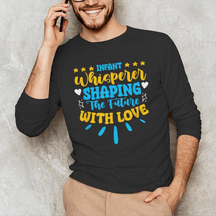 Infant Whisperer Daycare School Childcare Infant Teacher Men's Long Sleeve T-Shirt, novelty gifts, funny gifts Infant Whisperer Daycare School Childcare Infant Teacher Men's Long Sleeve T-Shirt, novelty gifts, funny gifts