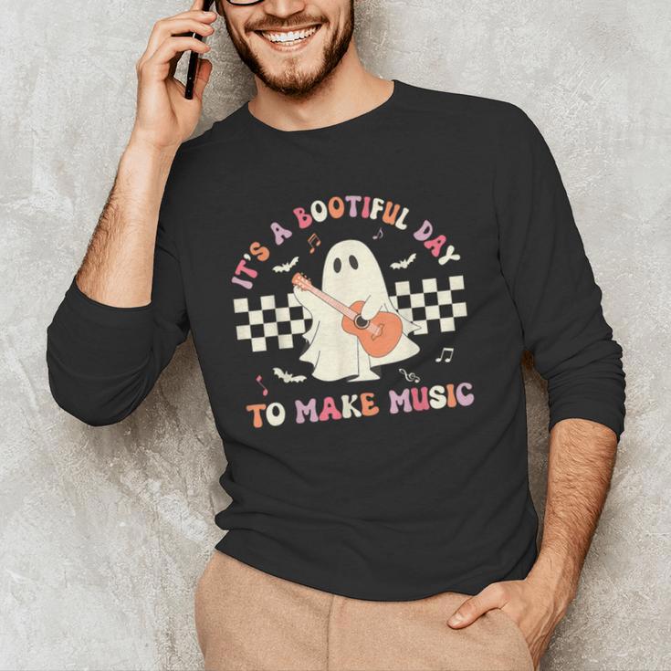 It's A Bootiful Day To Make Music Teacher Musician Halloween For Men Women Kids Men's Long Sleeve T-Shirt, novelty gifts, funny gifts It's A Bootiful Day To Make Music Teacher Musician Halloween For Men Women Kids Men's Long Sleeve T-Shirt, novelty gifts, funny gifts