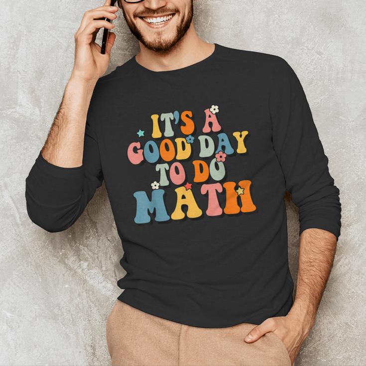 Its A Good Day To Do Math Retro Math Teacher Student Men's Long Sleeve T-Shirt, novelty gifts, funny gifts Its A Good Day To Do Math Retro Math Teacher Student Men's Long Sleeve T-Shirt, novelty gifts, funny gifts