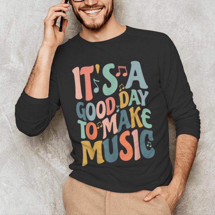 It's A Good Day To Make Music Musician Band Music Teacher Men's Long Sleeve T-Shirt, novelty gifts, funny gifts It's A Good Day To Make Music Musician Band Music Teacher Men's Long Sleeve T-Shirt, novelty gifts, funny gifts