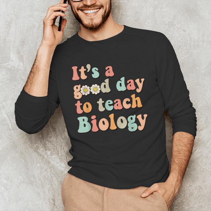It's A Good Day To Teach Biology Biology Teacher Men's Long Sleeve T-Shirt, novelty gifts, funny gifts It's A Good Day To Teach Biology Biology Teacher Men's Long Sleeve T-Shirt, novelty gifts, funny gifts