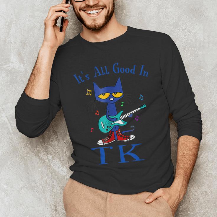 Its All Good In TK Cat Transitional Kindergarten Teacher Kid Men's Long Sleeve T-Shirt, novelty gifts, funny gifts