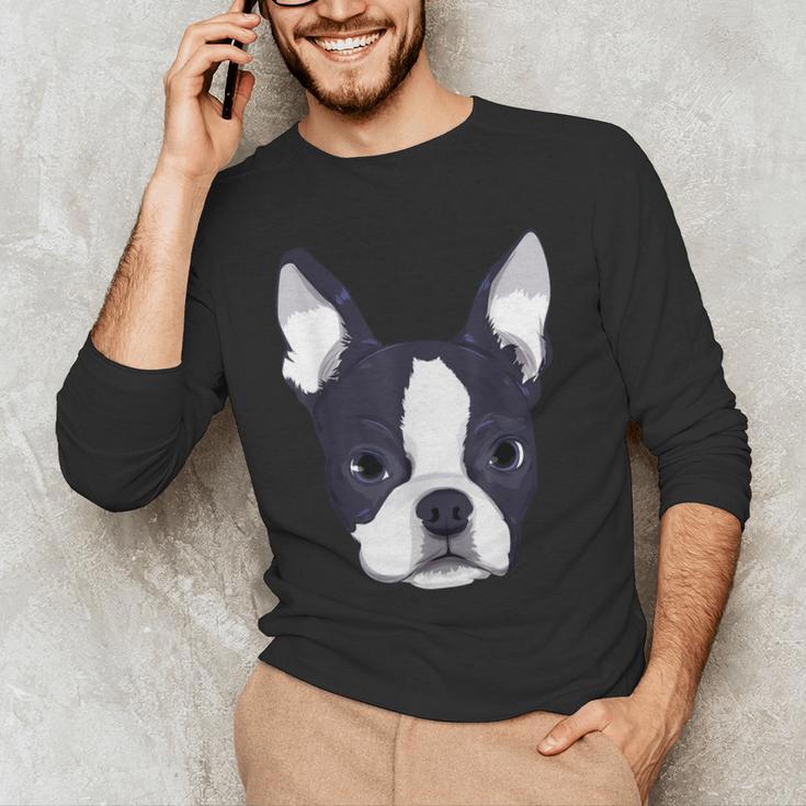 Kids Boston Terrier Dog For Women And Girls Men's Long Sleeve T-Shirt, novelty gifts, funny gifts