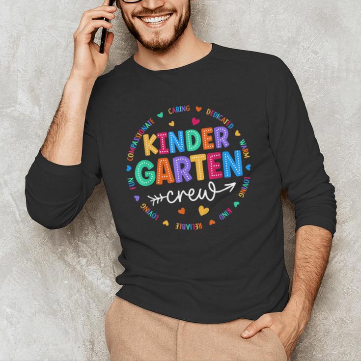 Kindergarten Crew Back To School Kindergarten Teacher Kids Men's Long Sleeve T-Shirt, novelty gifts, funny gifts Kindergarten Crew Back To School Kindergarten Teacher Kids Men's Long Sleeve T-Shirt, novelty gifts, funny gifts