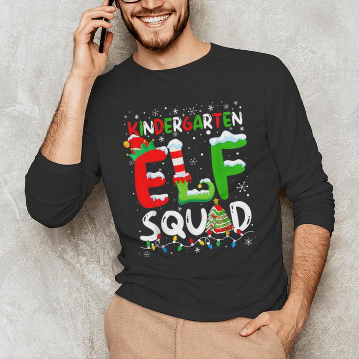 Kindergarten ELF Squad Christmas ELF Student Teacher Men Women Kids Men's Long Sleeve T-Shirt, novelty gifts, funny gifts