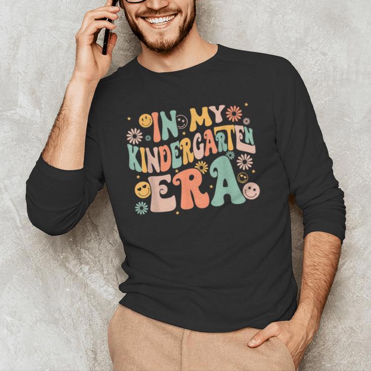 In My Kindergarten Era Retro Back To School Teacher Student Men's Long Sleeve T-Shirt, novelty gifts, funny gifts