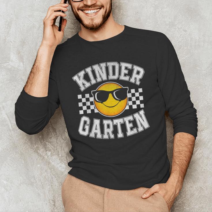 Kindergarten Teacher First Day Of Kinder Back To School Men's Long Sleeve T-Shirt, novelty gifts, funny gifts Kindergarten Teacher First Day Of Kinder Back To School Men's Long Sleeve T-Shirt, novelty gifts, funny gifts