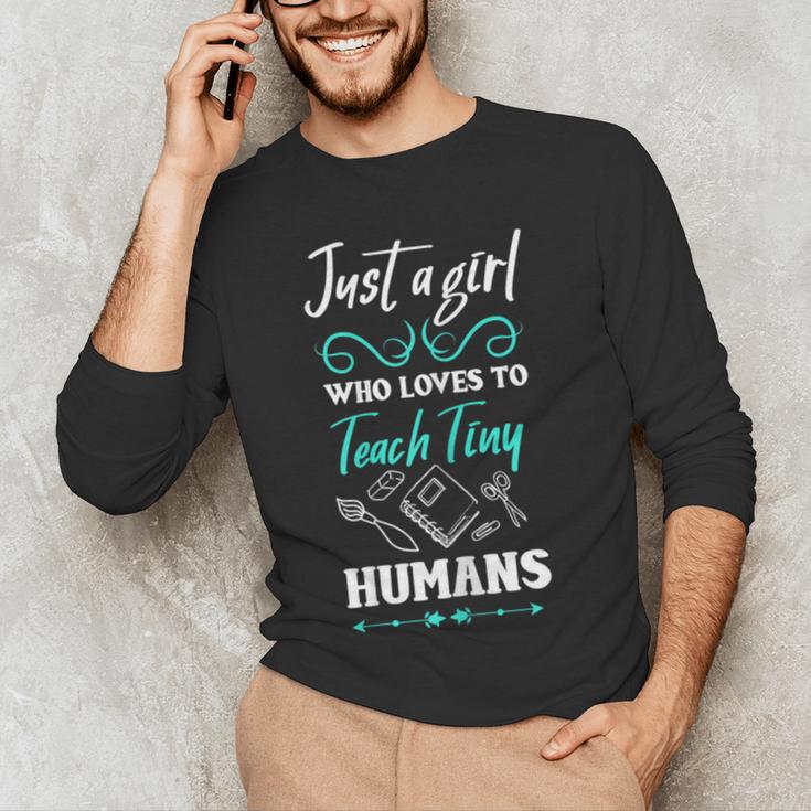 Kindergarten Teacher Shirt Humor Preschool Teacher Men's Long Sleeve T-Shirt, novelty gifts, funny gifts