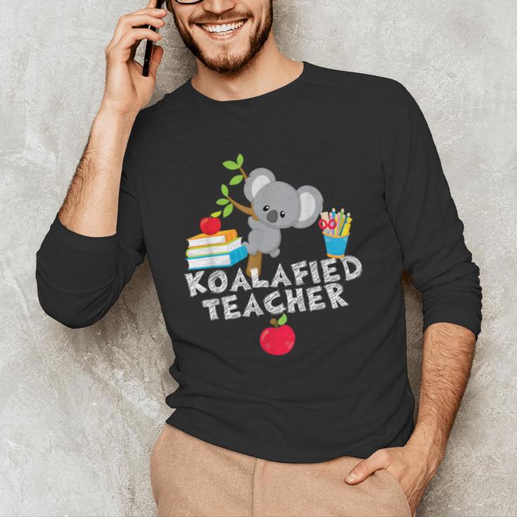 Koalafied Teacher Proud School Teacher Koala Cute T-Shirt Men's Long Sleeve T-Shirt, novelty gifts, funny gifts Koalafied Teacher Proud School Teacher Koala Cute T-Shirt Men's Long Sleeve T-Shirt, novelty gifts, funny gifts