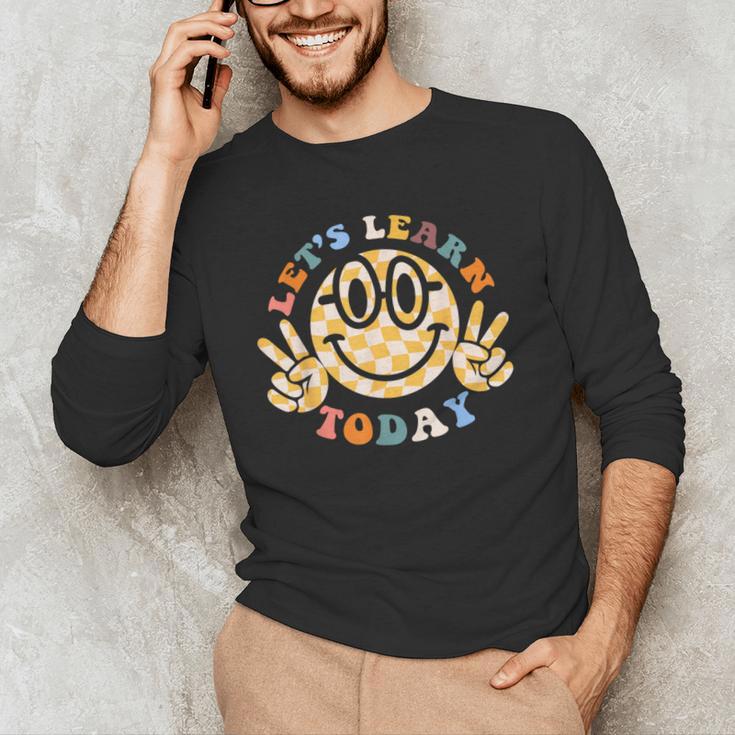 Let's Learn Today First Day Of School For Teacher Student Men's Long Sleeve T-Shirt, novelty gifts, funny gifts Let's Learn Today First Day Of School For Teacher Student Men's Long Sleeve T-Shirt, novelty gifts, funny gifts