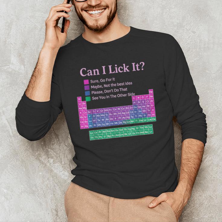 Can I Lick It Periodic Table Teacher Student Kids Men's Long Sleeve T-Shirt, novelty gifts, funny gifts Can I Lick It Periodic Table Teacher Student Kids Men's Long Sleeve T-Shirt, novelty gifts, funny gifts