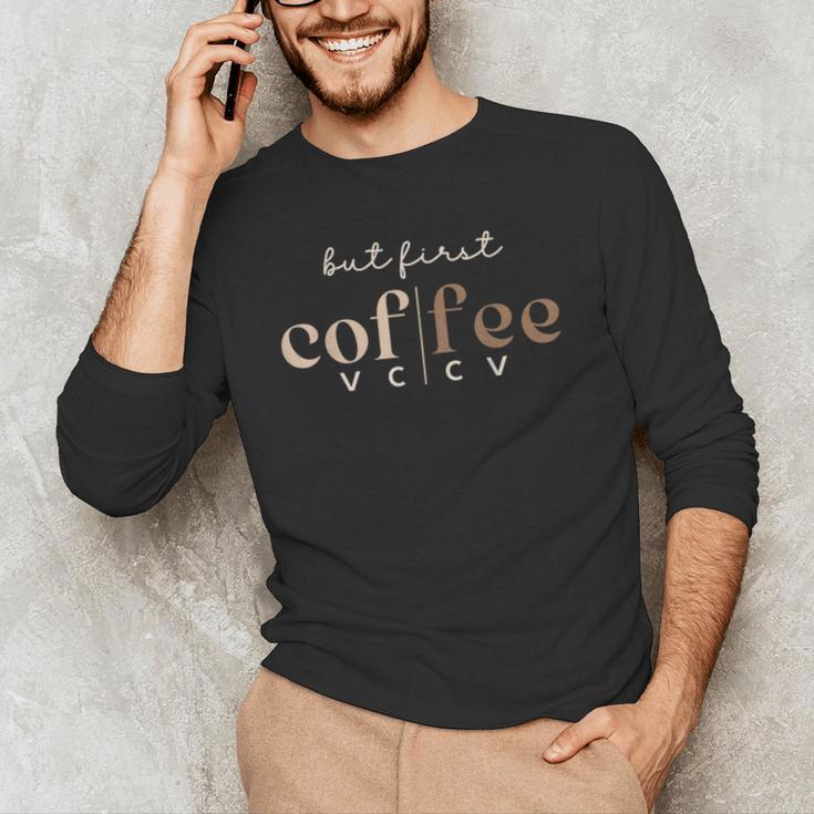 Literacy Science Of Reading Phonics Teacher Linguist Coffee Men's Long Sleeve T-Shirt, novelty gifts, funny gifts Literacy Science Of Reading Phonics Teacher Linguist Coffee Men's Long Sleeve T-Shirt, novelty gifts, funny gifts