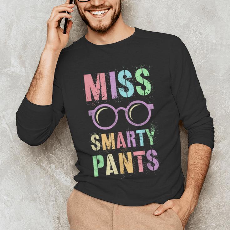 Little MISS SMARTY PANTS School Grad Teacher Last Day Men's Long Sleeve T-Shirt, novelty gifts, funny gifts Little MISS SMARTY PANTS School Grad Teacher Last Day Men's Long Sleeve T-Shirt, novelty gifts, funny gifts