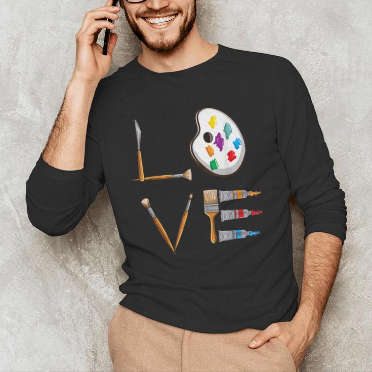 Love Art For Artist Art Teacher Men's Long Sleeve T-Shirt, novelty gifts, funny gifts Love Art For Artist Art Teacher Men's Long Sleeve T-Shirt, novelty gifts, funny gifts