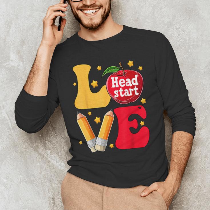 Love Headstart Head Start Teachers First Day Of School Men's Long Sleeve T-Shirt, novelty gifts, funny gifts Love Headstart Head Start Teachers First Day Of School Men's Long Sleeve T-Shirt, novelty gifts, funny gifts