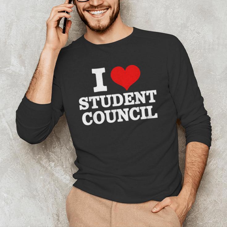 I Love Student Council Student Teacher Men's Long Sleeve T-Shirt, novelty gifts, funny gifts I Love Student Council Student Teacher Men's Long Sleeve T-Shirt, novelty gifts, funny gifts