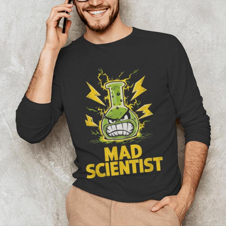Mad Scientist Kids Youth Adult Science Teacher Chemistry Men's Long Sleeve T-Shirt, novelty gifts, funny gifts