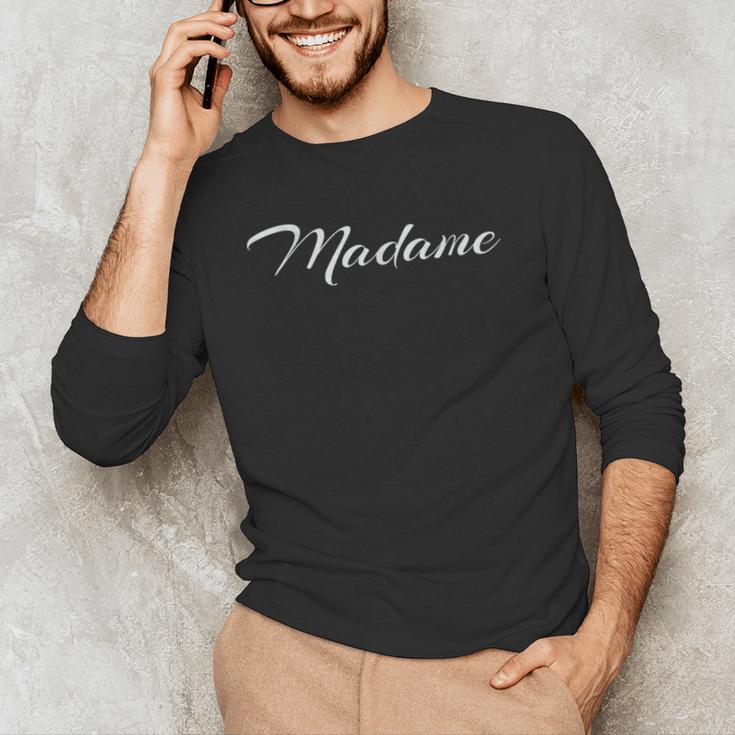 Madame French Teachers T-Shirt Men's Long Sleeve T-Shirt, novelty gifts, funny gifts