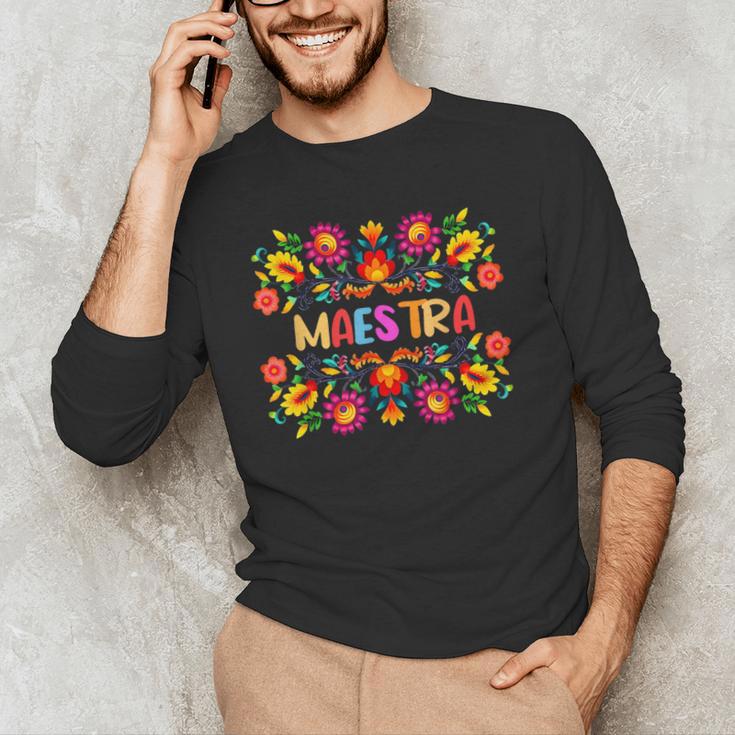 Maestra Cinco De Mayo Spanish Mexican Teacher Men's Long Sleeve T-Shirt, novelty gifts, funny gifts Maestra Cinco De Mayo Spanish Mexican Teacher Men's Long Sleeve T-Shirt, novelty gifts, funny gifts