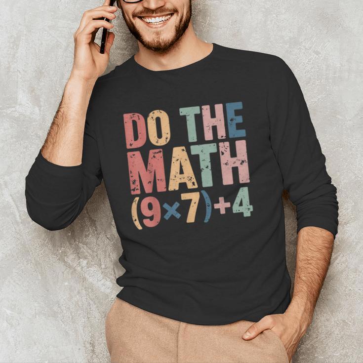 Do The Math 67 Meme Six Seven Teacher Men's Long Sleeve T-Shirt, novelty gifts, funny gifts