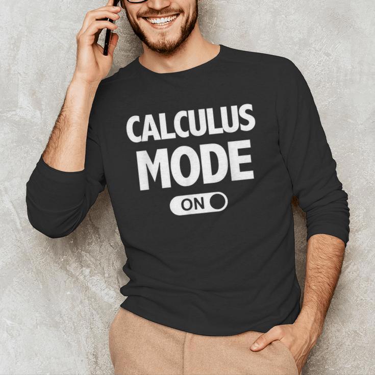 Math Calculus Mode On Teacher T-Shirt Men's Long Sleeve T-Shirt, novelty gifts, funny gifts