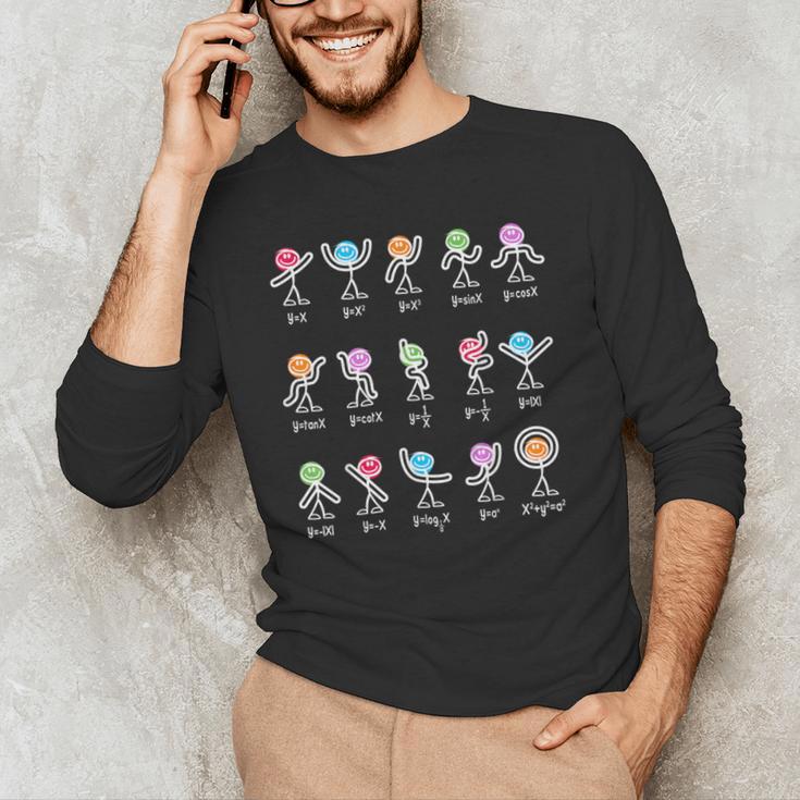 Math Equation Figures Algebra Dance Nerdy Teacher Joke For Men Women Girls Kids Men's Long Sleeve T-Shirt, novelty gifts, funny gifts