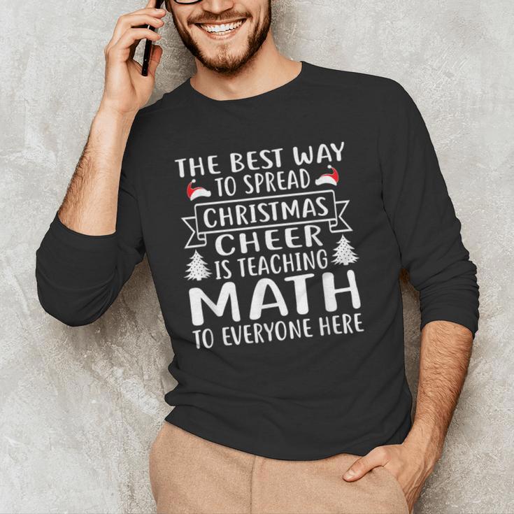 Math Teacher Christmas Mathematics Teacher Men's Long Sleeve T-Shirt, novelty gifts, funny gifts