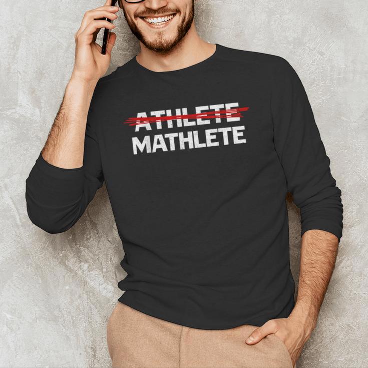 Mathlete For Math Team Students Algebra Math Teacher Men's Long Sleeve T-Shirt, novelty gifts, funny gifts