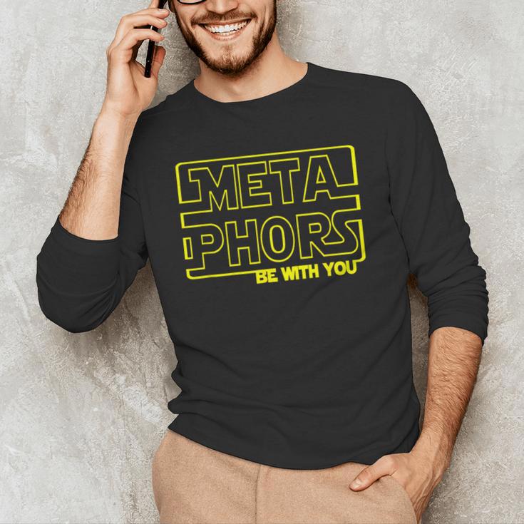 Metaphors Be With You English Teacher Shirts T-Shirt Men's Long Sleeve T-Shirt, novelty gifts, funny gifts Metaphors Be With You English Teacher Shirts T-Shirt Men's Long Sleeve T-Shirt, novelty gifts, funny gifts