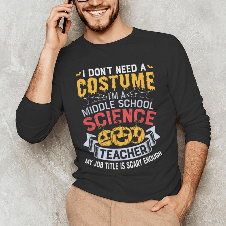 Middle School Science Teacher Halloween Costume For Men Women Men's Long Sleeve T-Shirt, novelty gifts, funny gifts Middle School Science Teacher Halloween Costume For Men Women Men's Long Sleeve T-Shirt, novelty gifts, funny gifts