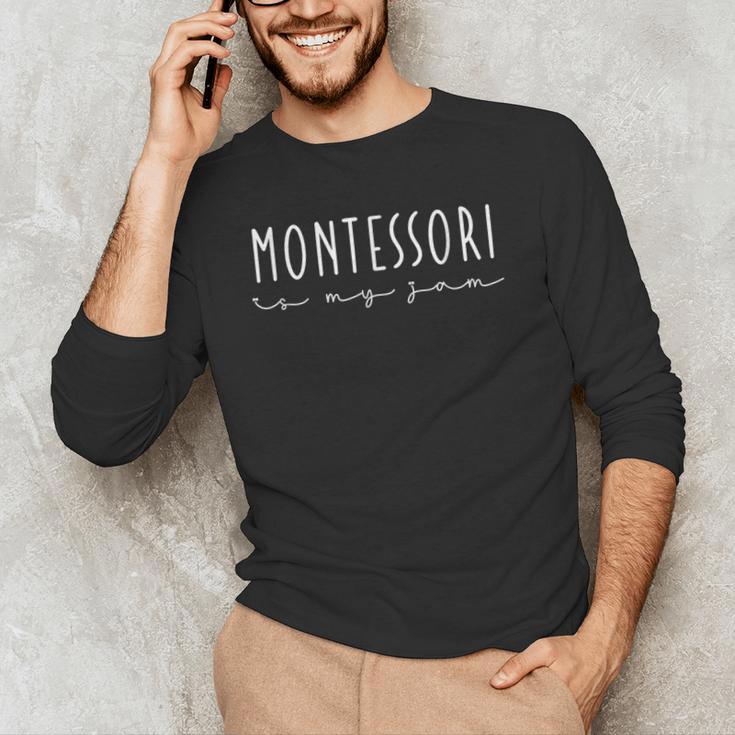 Montessori Is My Jam Team Montessori Teacher Squad Men's Long Sleeve T-Shirt, novelty gifts, funny gifts Montessori Is My Jam Team Montessori Teacher Squad Men's Long Sleeve T-Shirt, novelty gifts, funny gifts