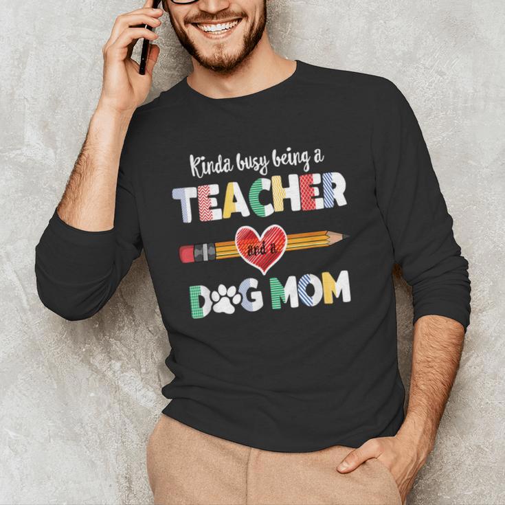 Mothers Day For Teacher Dog Lover Dog Mom Teacher Men's Long Sleeve T-Shirt, novelty gifts, funny gifts Mothers Day For Teacher Dog Lover Dog Mom Teacher Men's Long Sleeve T-Shirt, novelty gifts, funny gifts