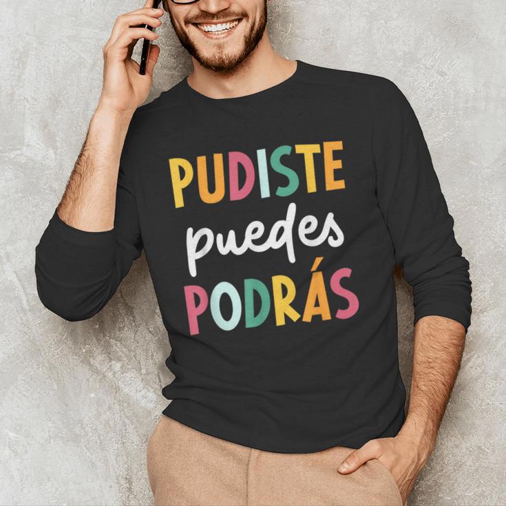Multilingual Hispanic Heritage Spanish Teacher Maestra Men's Long Sleeve T-Shirt, novelty gifts, funny gifts Multilingual Hispanic Heritage Spanish Teacher Maestra Men's Long Sleeve T-Shirt, novelty gifts, funny gifts