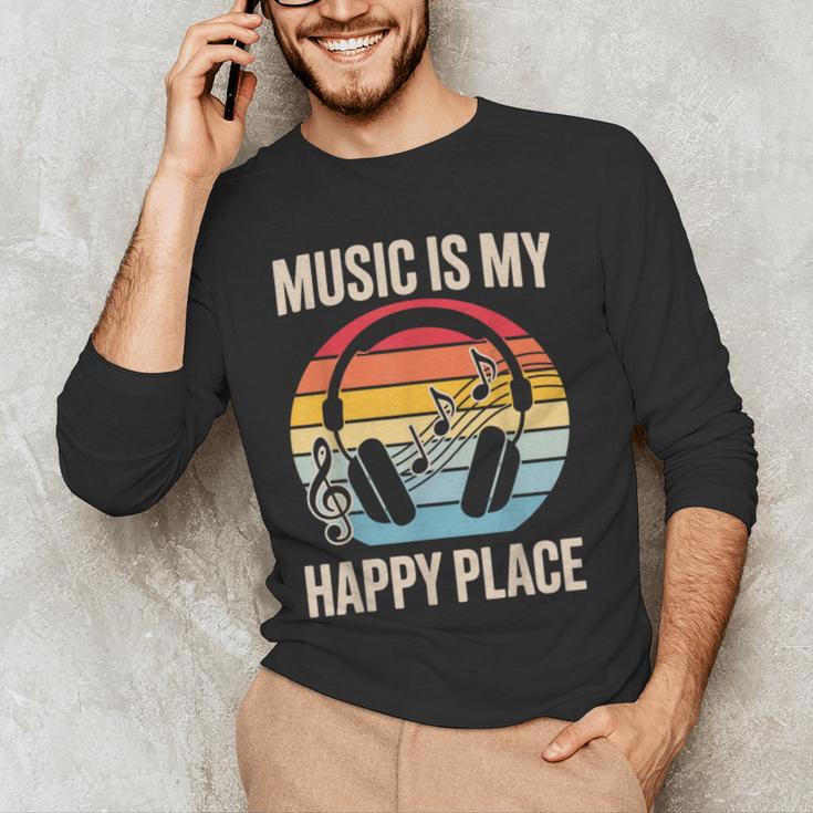 Music For Men Women Music Teacher Music Lover Men's Long Sleeve T-Shirt, novelty gifts, funny gifts