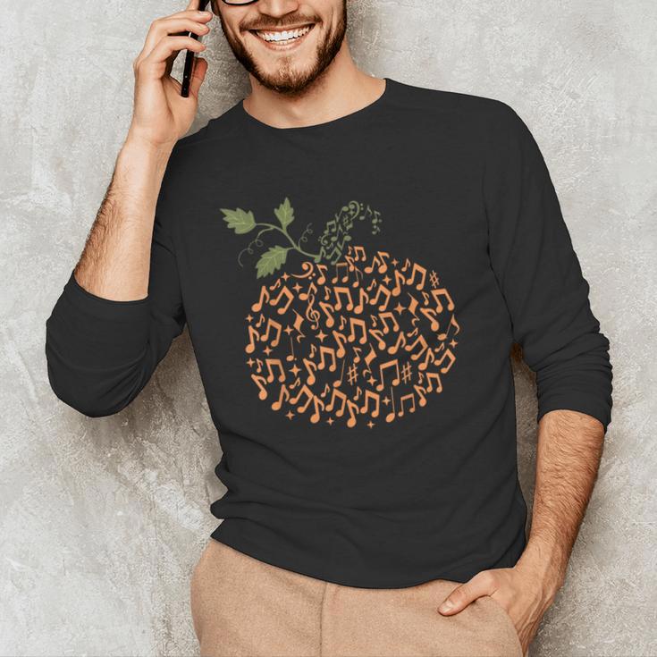 Music Notes Pumpkin Fall Music Teacher Autumn Halloween Men's Long Sleeve T-Shirt, novelty gifts, funny gifts Music Notes Pumpkin Fall Music Teacher Autumn Halloween Men's Long Sleeve T-Shirt, novelty gifts, funny gifts