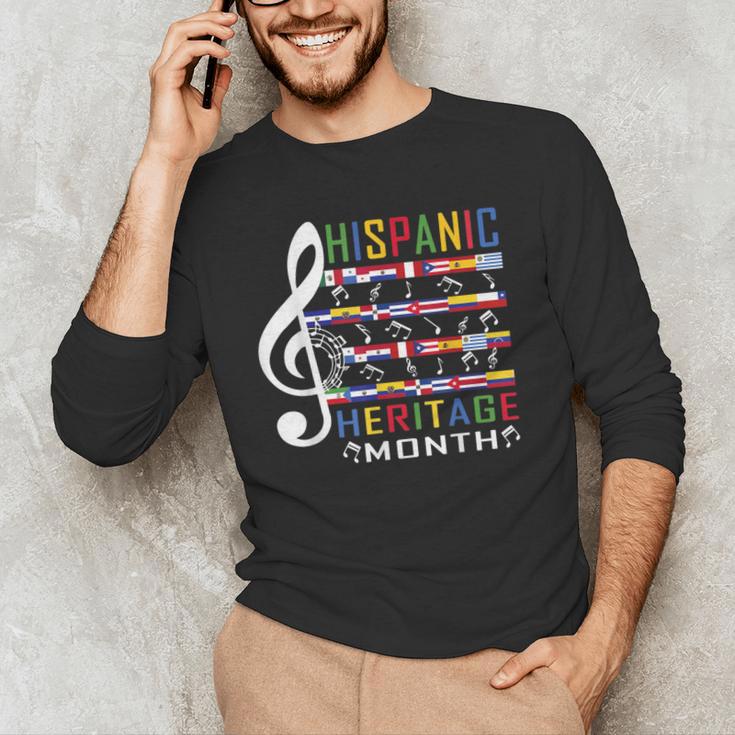 Music Teacher Kid National Hispanic Heritage Month Men's Long Sleeve T-Shirt, novelty gifts, funny gifts Music Teacher Kid National Hispanic Heritage Month Men's Long Sleeve T-Shirt, novelty gifts, funny gifts