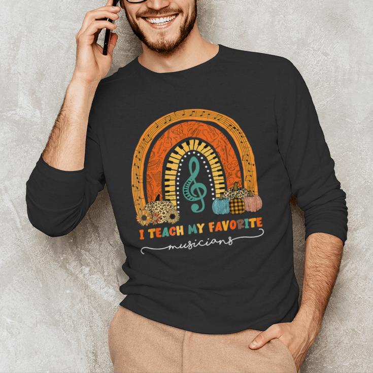Music Teacher I Teach My Favorite Musicians Autumn Rainbow Men Women Men's Long Sleeve T-Shirt, novelty gifts, funny gifts Music Teacher I Teach My Favorite Musicians Autumn Rainbow Men Women Men's Long Sleeve T-Shirt, novelty gifts, funny gifts