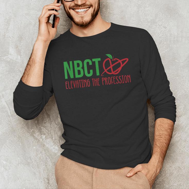 National Board Certified Teacher Minimalist Apple T-Shirt For Men Women Men's Long Sleeve T-Shirt, novelty gifts, funny gifts